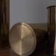 3 brutalist brass candle holders from Staffan Englesson AB | Sweden | 1970s