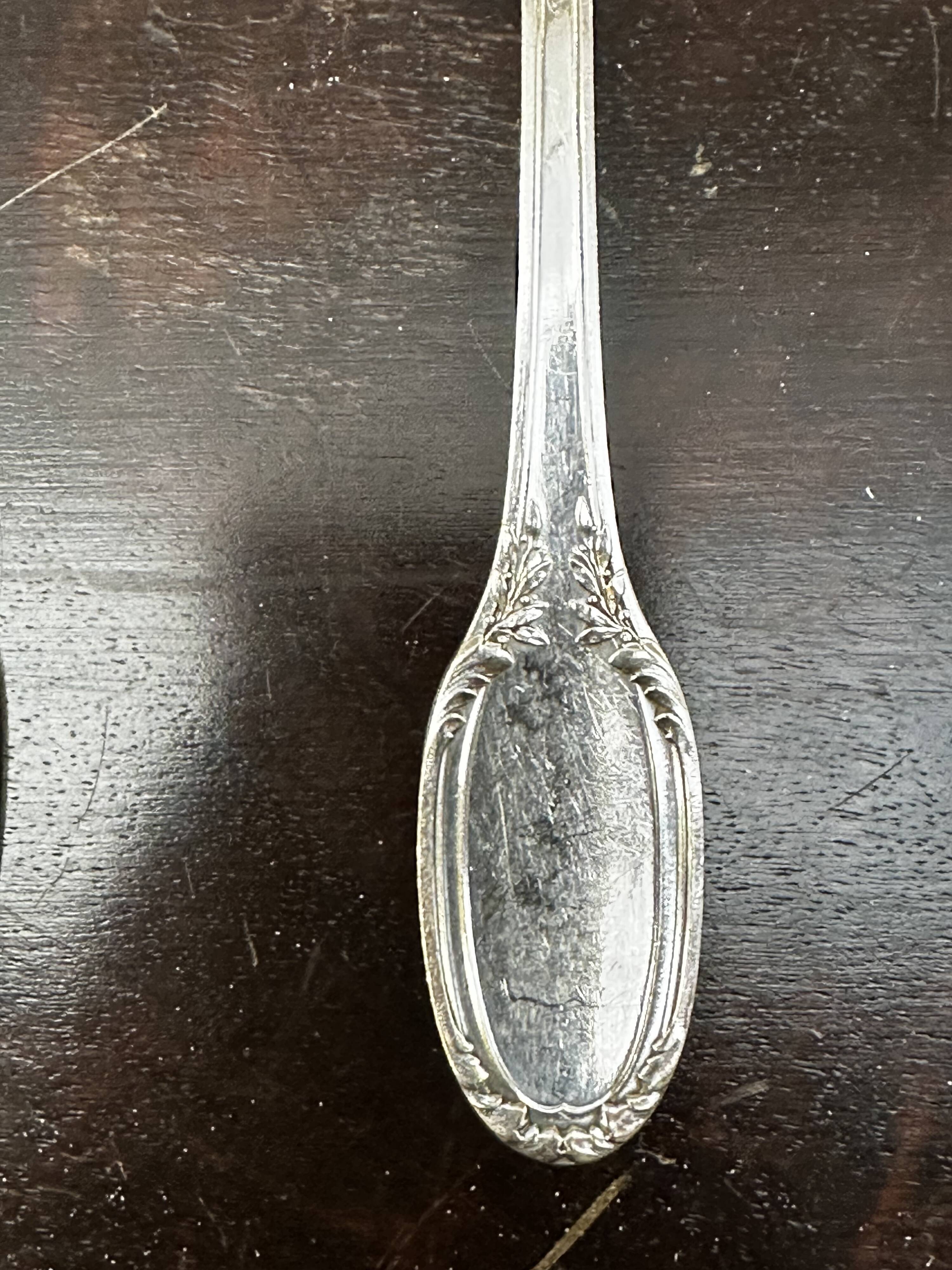 Silver Fish Serving Cutlery - Minerva Hallmarks - Art Nouveau