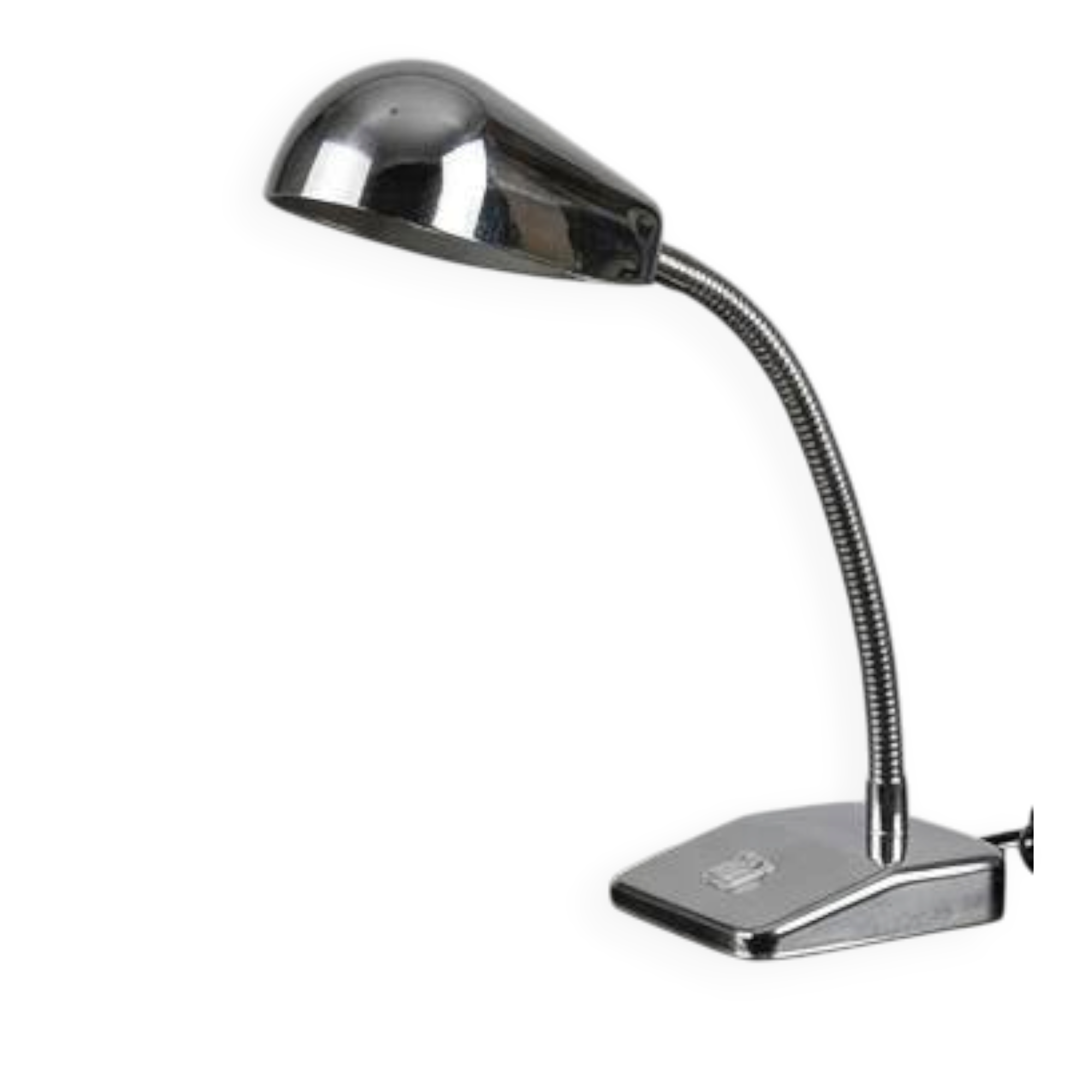 Vintage desk lamp in chrome metal