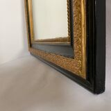 Mirror Napoleon III - black and gold - 104x78cm
