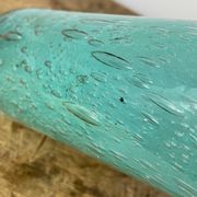 Vase tubulaire en verre bullé