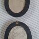 2 identical frames Napoleon III flat glass
