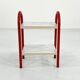 Table d'appoint en tubulaire corail, 1980