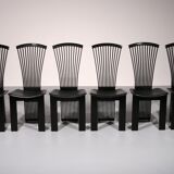 Chaises de salle à manger postmodernes de Pietro Costantini, Italie, années 1980,