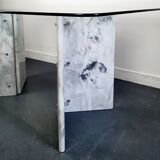 Dining table marble legs Roche Bobois