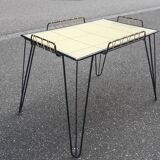 Side table vintage legs Eiffel 1950