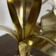 Lampe en laiton, métal et nacre