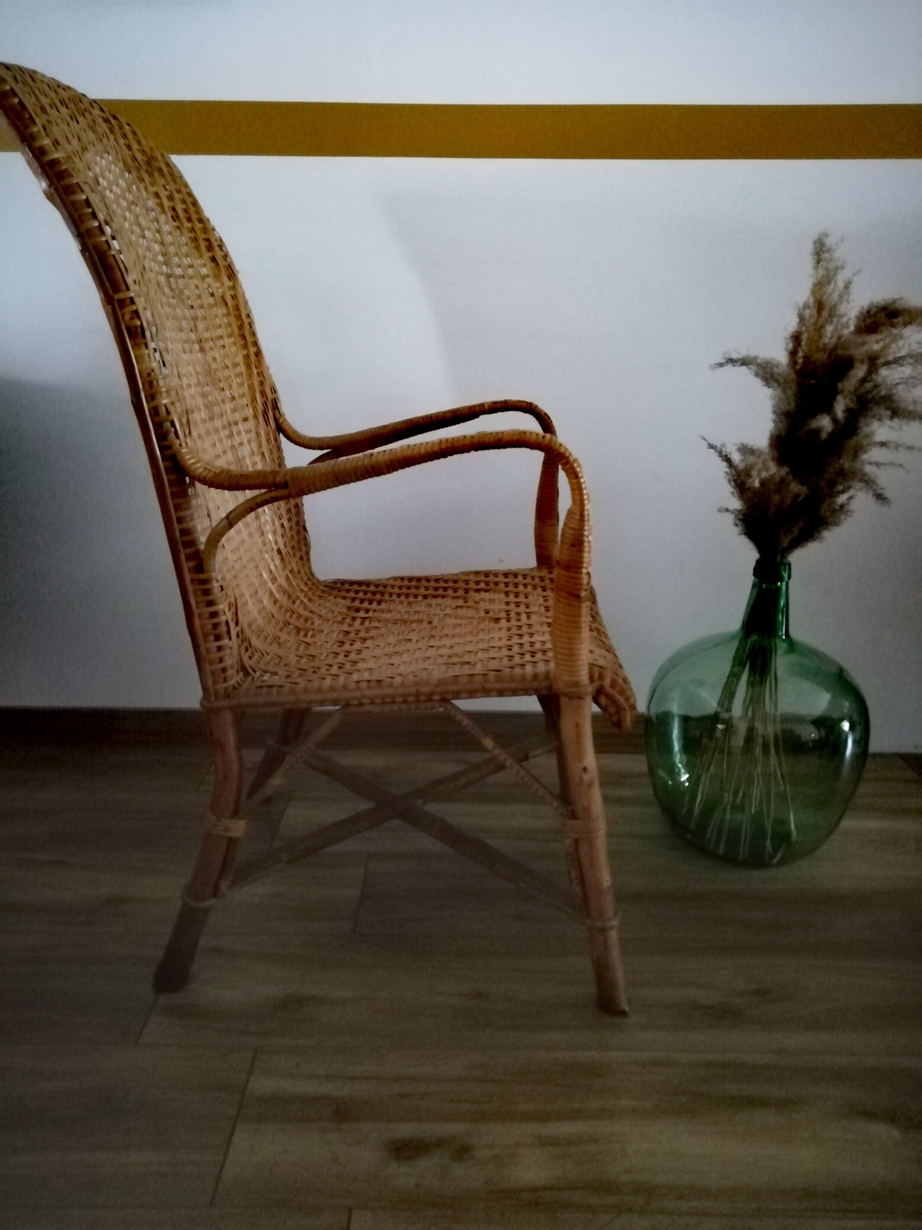 Rattan armchair
