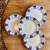 Set of 4 vintage plates model Axelle de Sarreguemines
