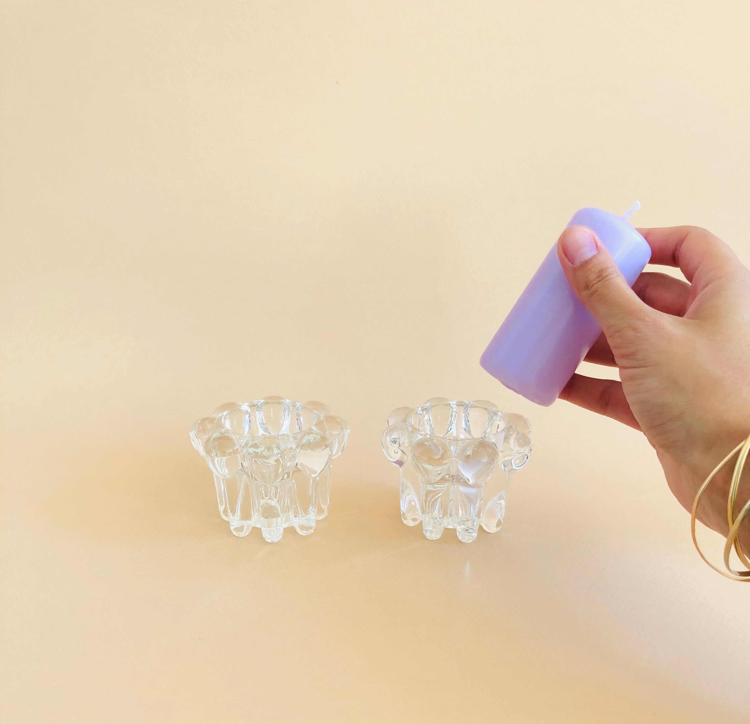 Pair of candlesticks Cognac Polignac