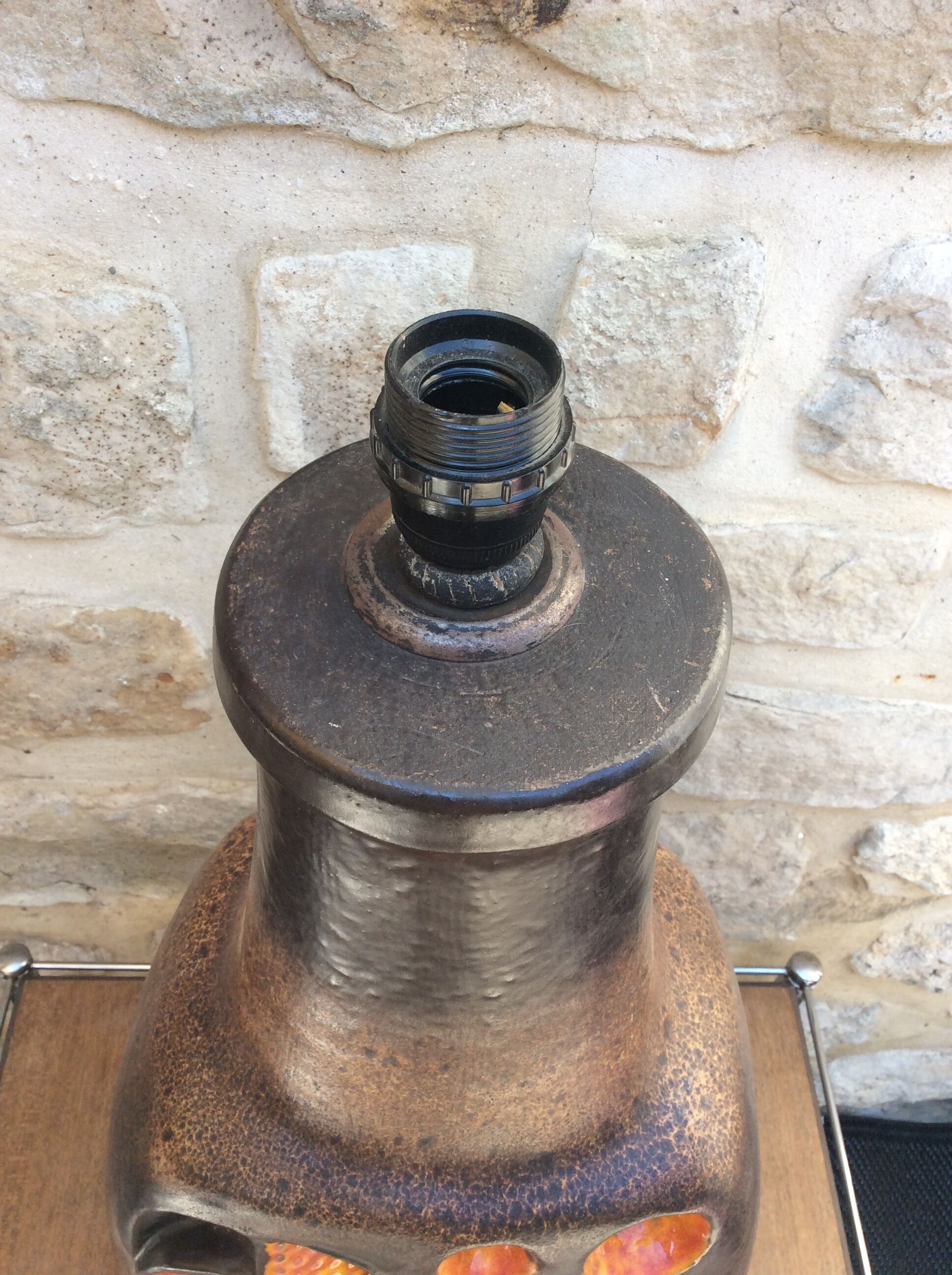 Ceramic floor lamp foot