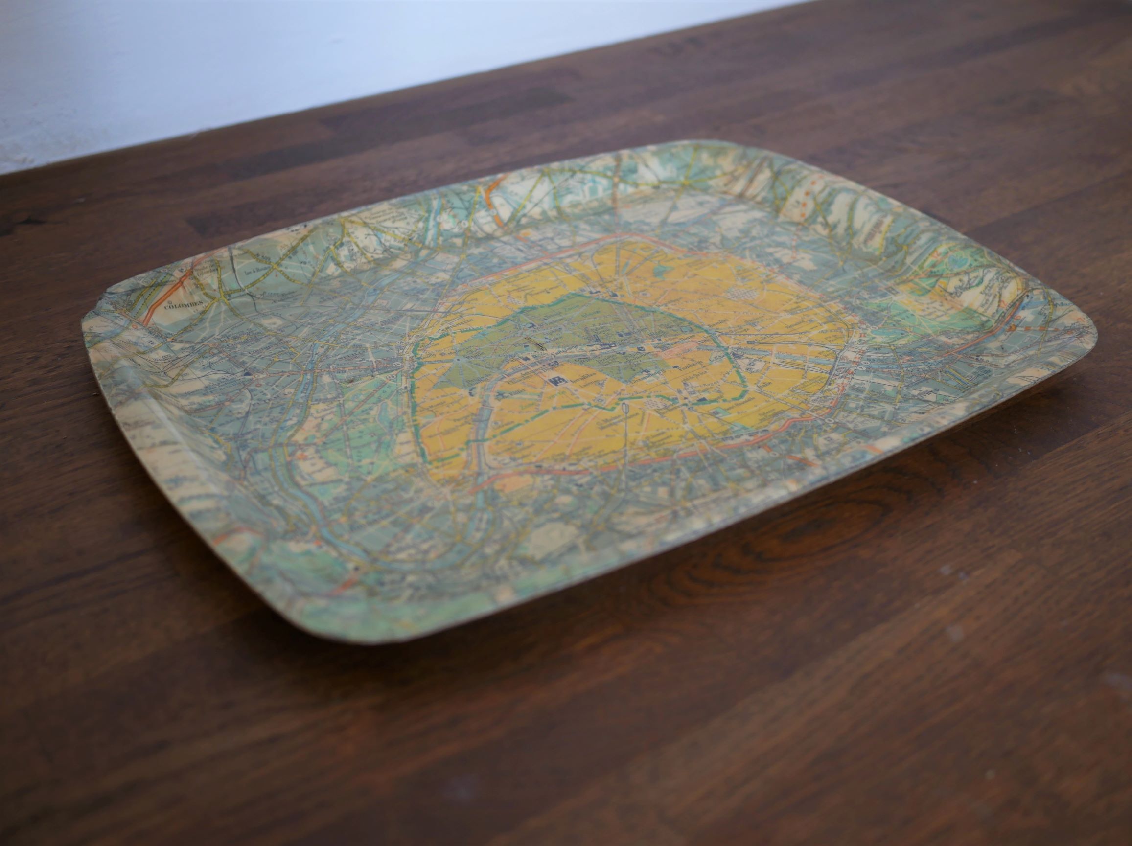 Vintage "Paris plan" platter