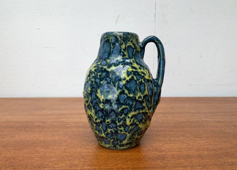 Mid-Century West German vase in WGP Fat Lava pottery by Scheurich, 1960s.