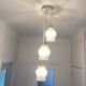 Triple suspension with vintage glass globes