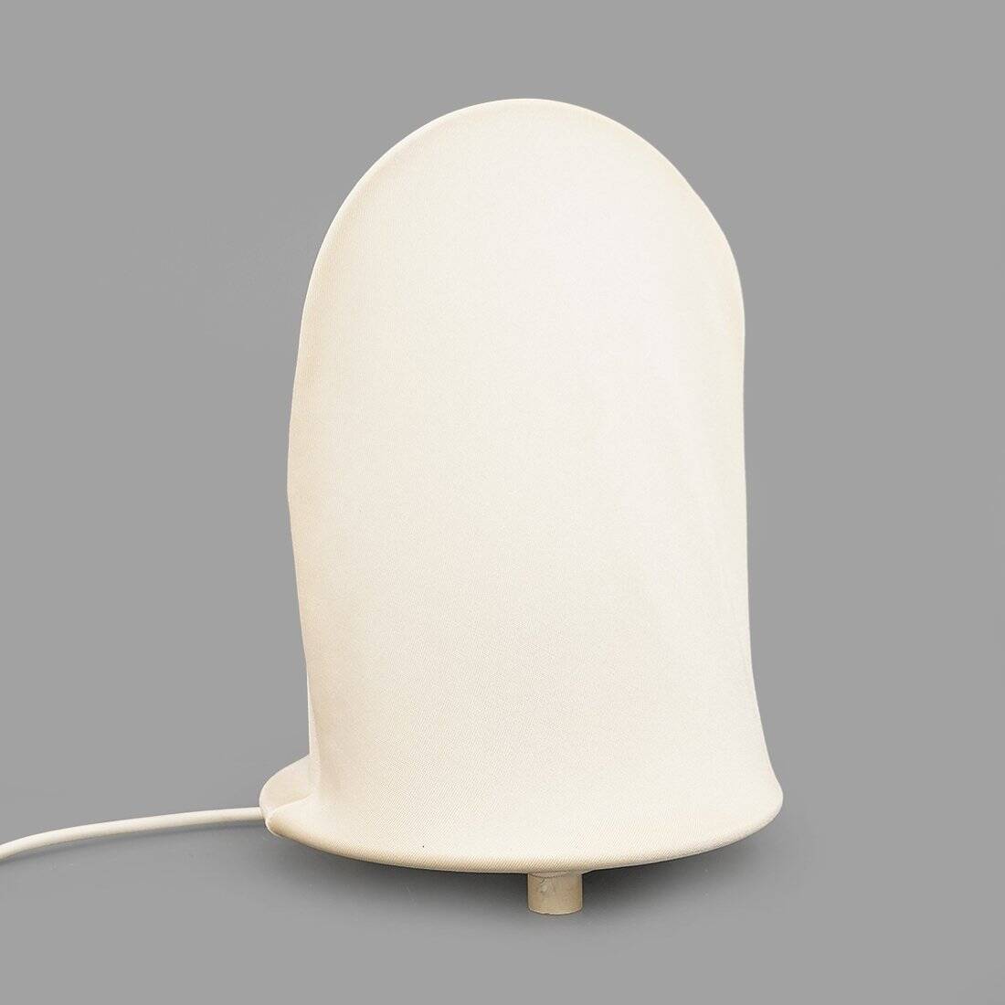 Table lamp with fabric shade, 1970s