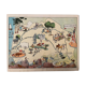 Old illustrated map of Gascony Béarn Pays-Basque - JP Pinchon