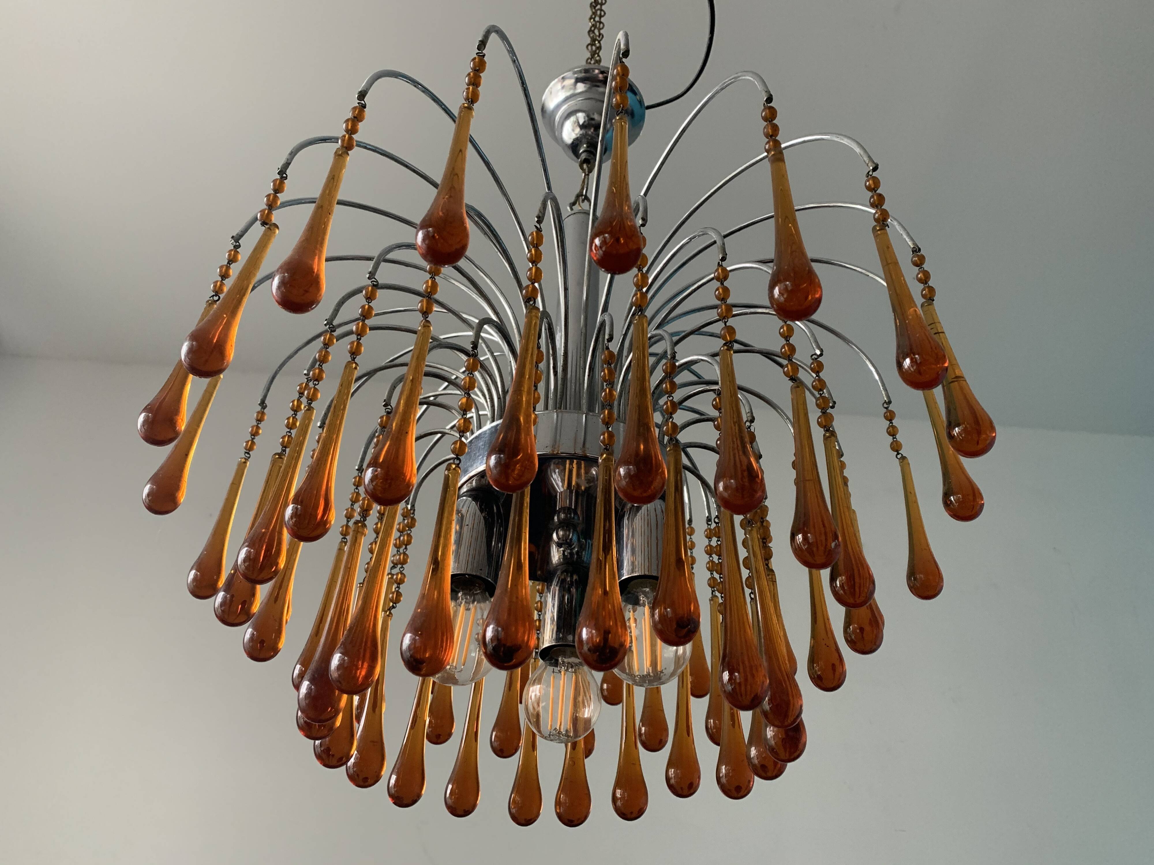 Paolo Venini chandelier for Muran from 1960