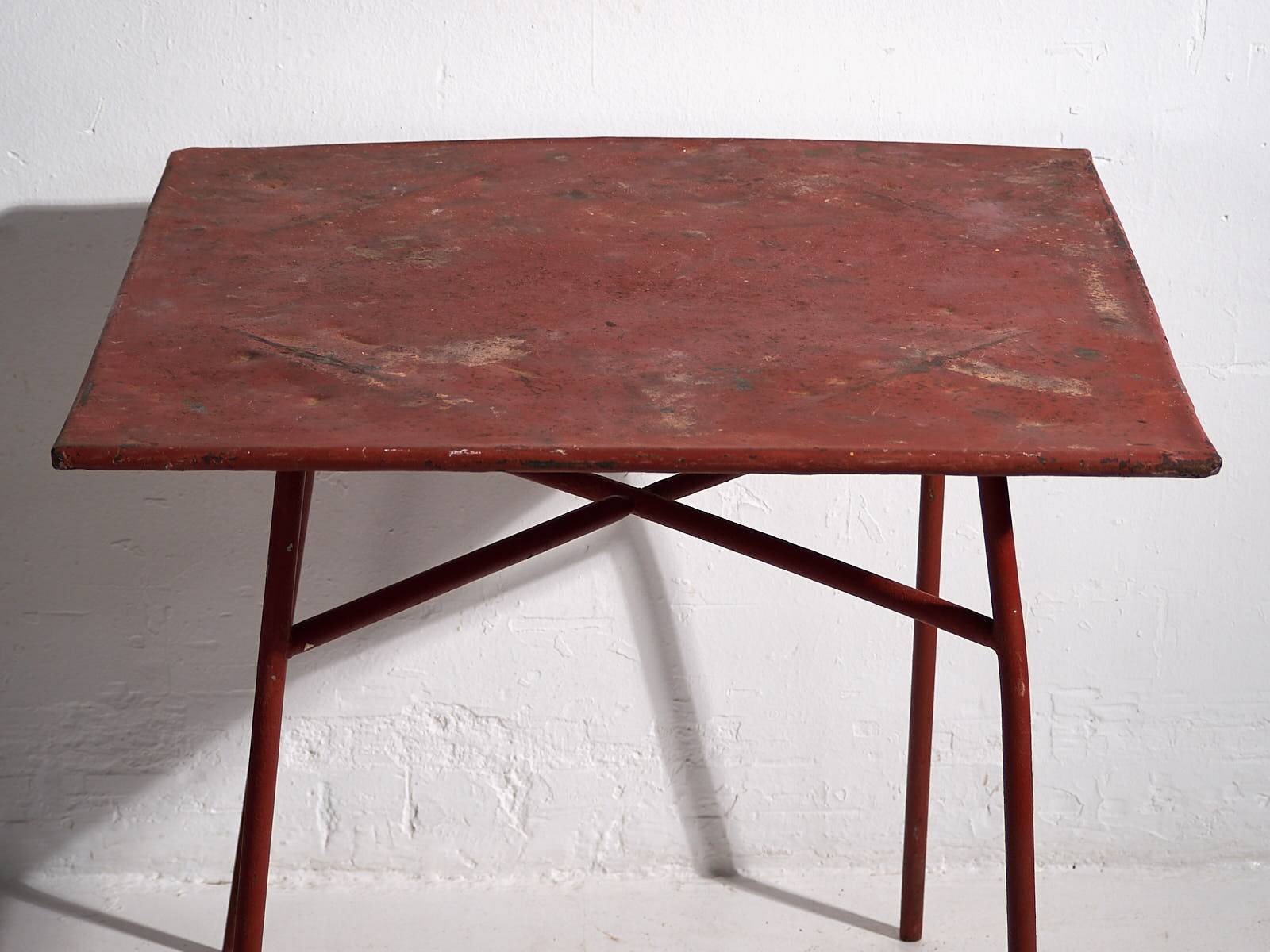 Antique red outdoor table (c.1920)