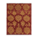 Modern deep red wool rug, classic handwoven carpet- 143x205cm