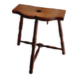 Tabouret de traite rustique