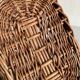 Oval wicker basket