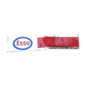 Enseigne station service Esso plaque