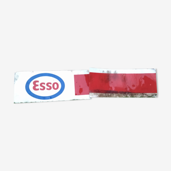 Esso service station sign enamelled plate
