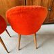 Set of 2 orange moumoute chairs