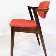 Set Of 6 Dining Chairs Model 42 Made In Rosewood By Kai Kristiansen From 1960s
