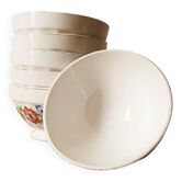 6 earthenware bowls