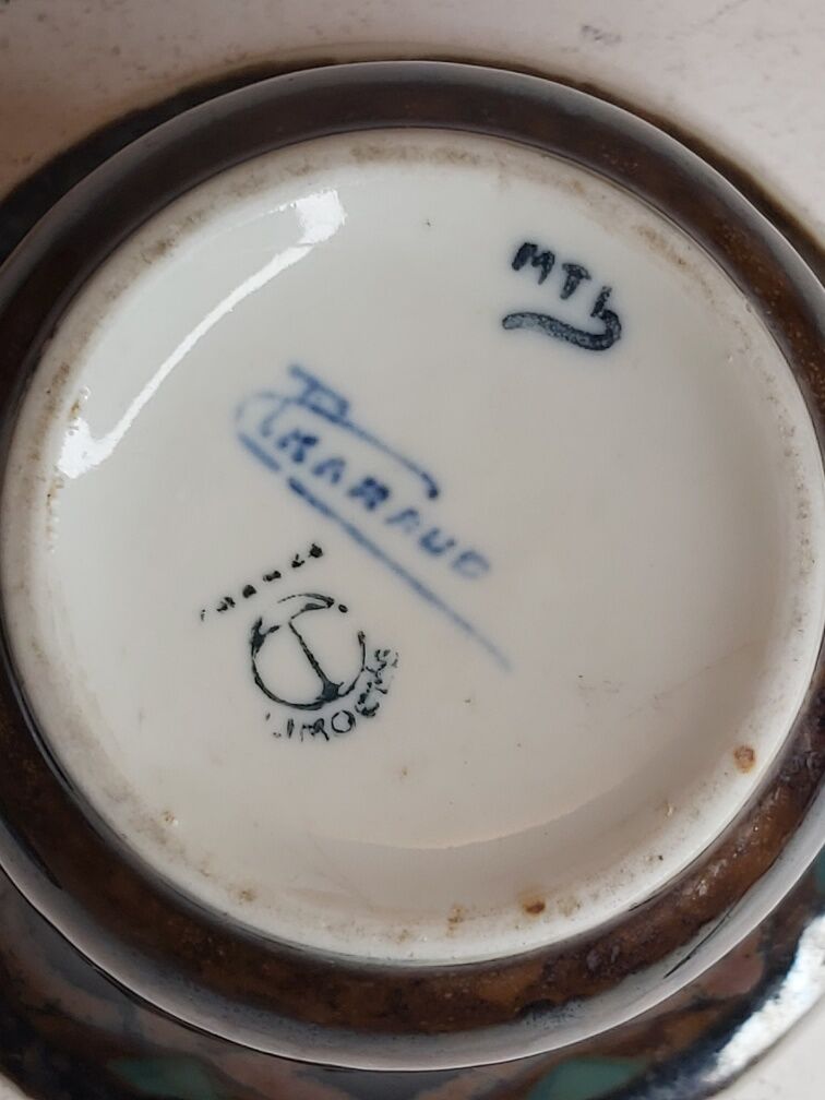 Coupe "Dakar" Camille Tharaud porcelain Limoges