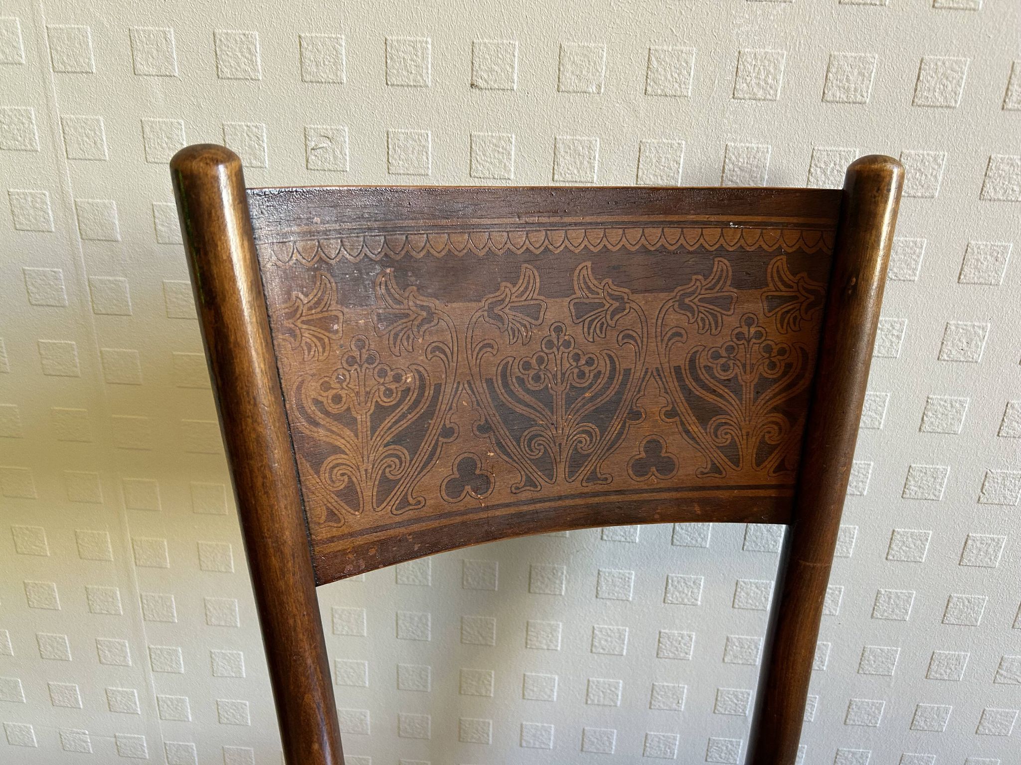 6 antique chairs Jacob & Josef Kohn – Vienna – Decorated bent wood – Style