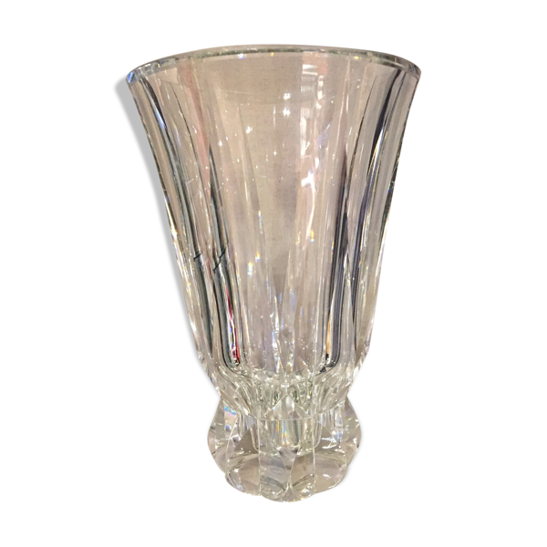 Vase en cristal taille st louis modele floride