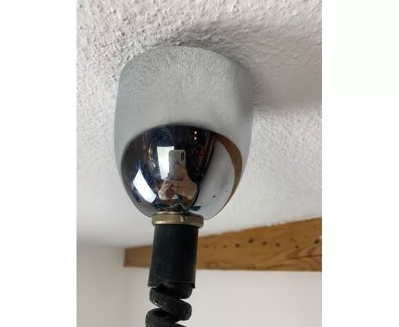 Rolly chandelier 3 blue adjustable spots, 70s