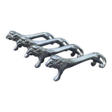 4 silver lion knife holders