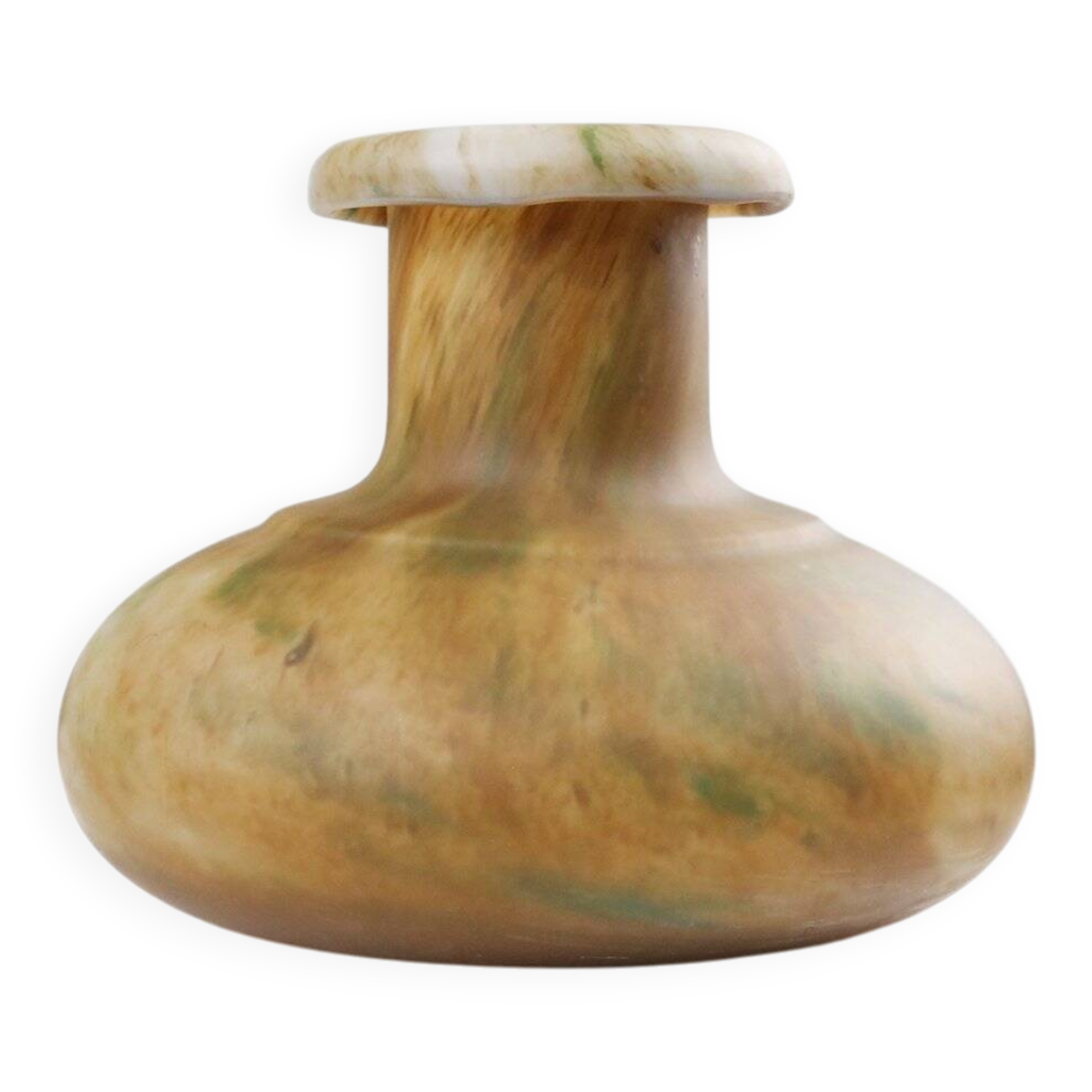 Vase en pâte de verre Art Nouveau, France années 1920