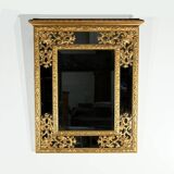Miroir à Parcloses en Bois Doré, époque Napoléon III – Milieu XIXe