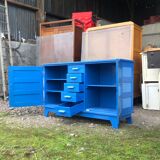 Buffet René Gabriel 1950 oak reconstruction