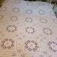 Hand crocheted bed cover or plaid