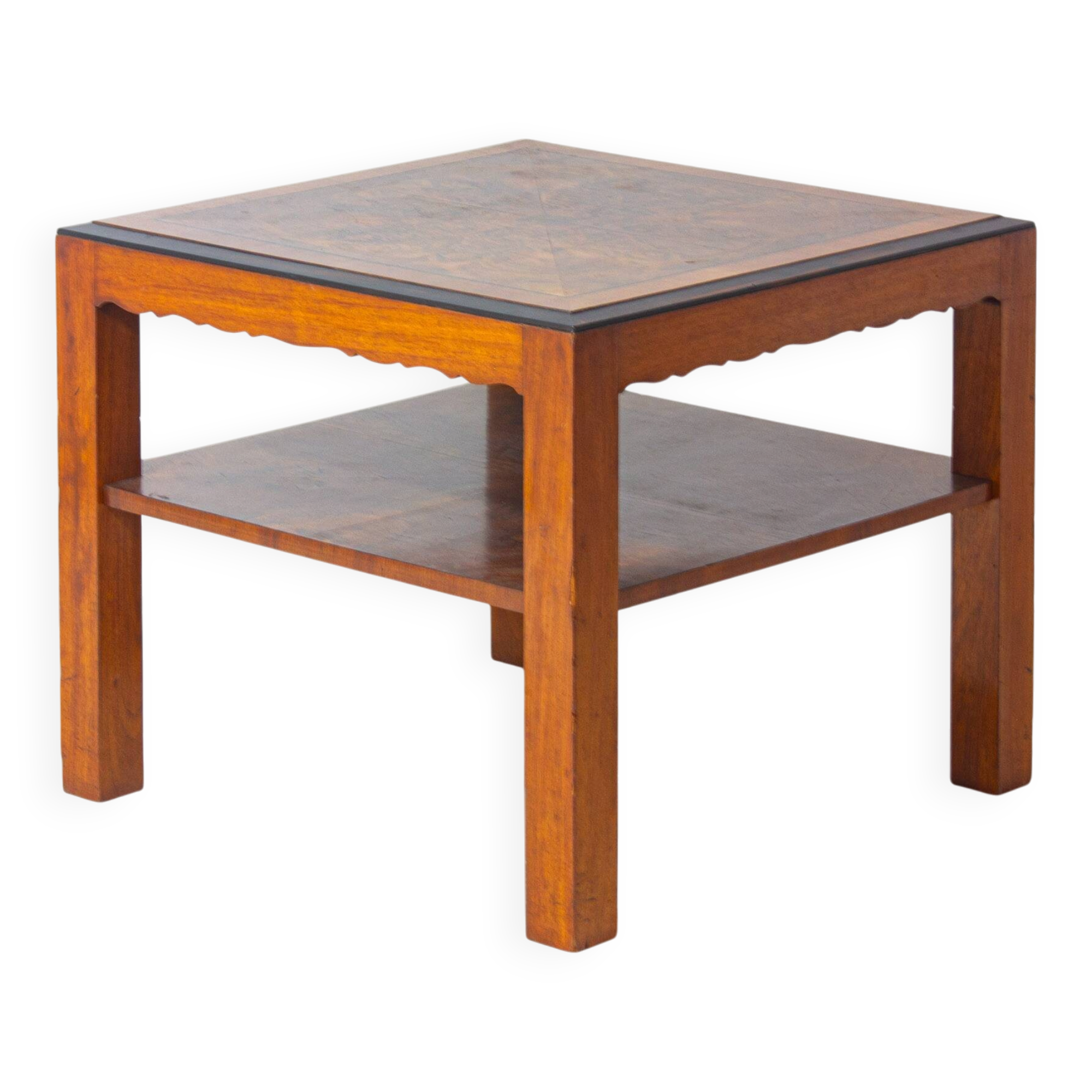 Table art déco en bois de bouleau