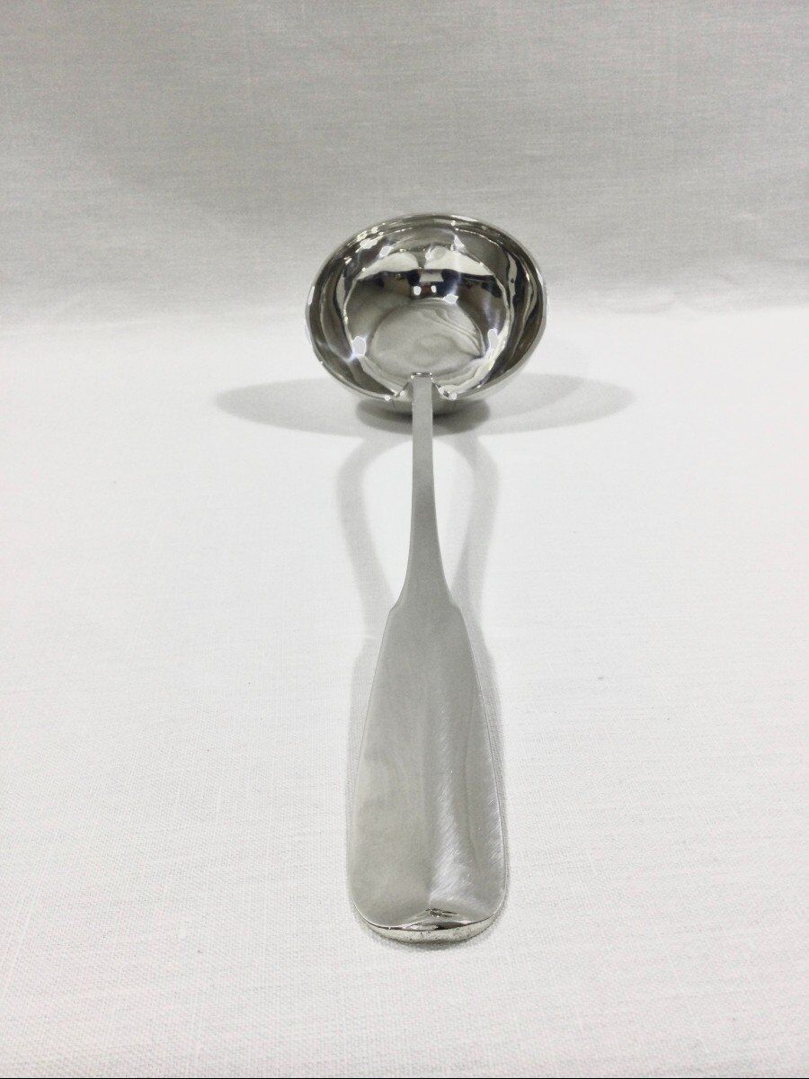 Louche argent 1 er coq vieux paris