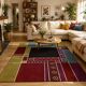 Tisca "Krumi" hand-tufted wool rug, France 1990s