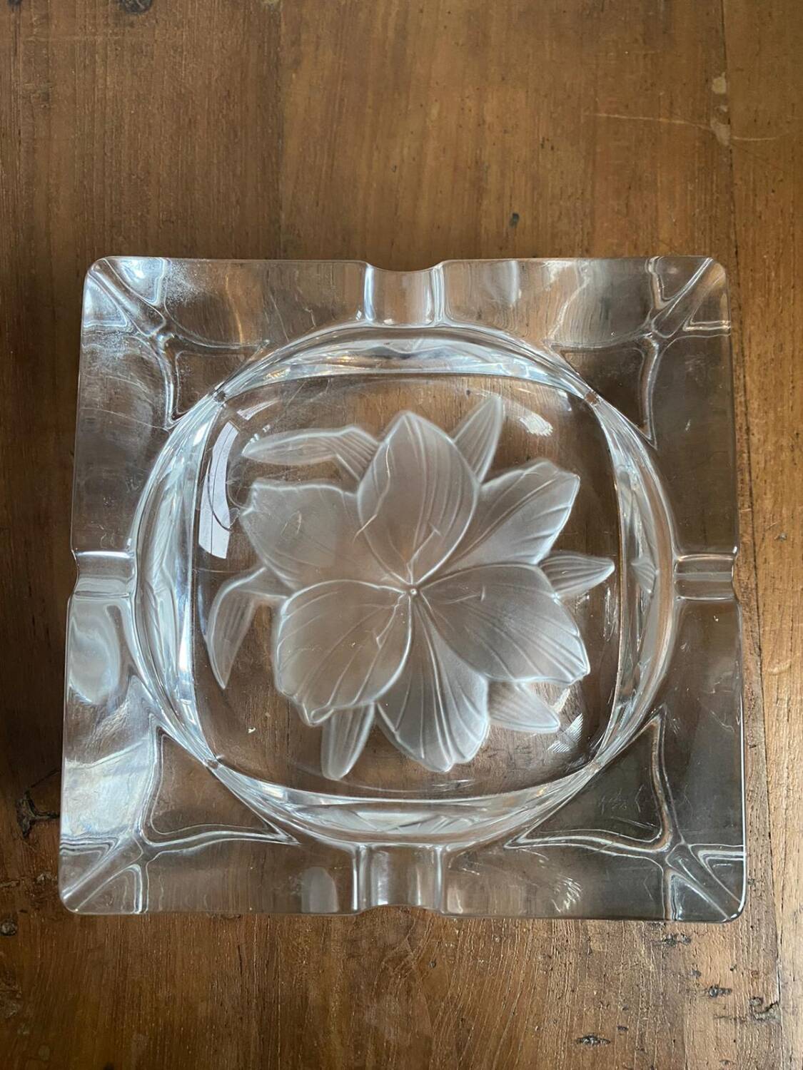Durand crystal ashtray
