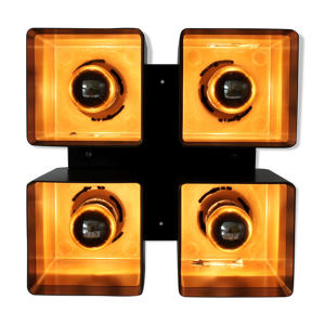 Lampe “Quadruple” par Raak Amsterdam, 1968