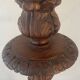 Antique carved wooden lamp 67cm