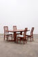Danish set of 4 Kai Kristansen chairs and a table from Korup, 1960 Denmark.