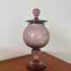 Purple bubble glass candy box – Biot style – hand-blown glass