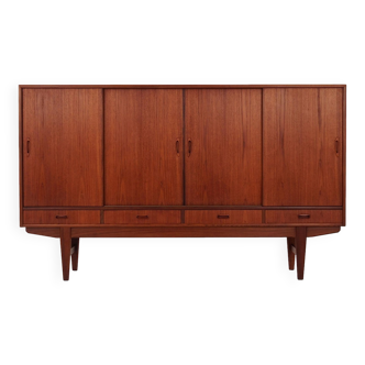 Teak highboard, Danish design, 1970s, production: Denmark