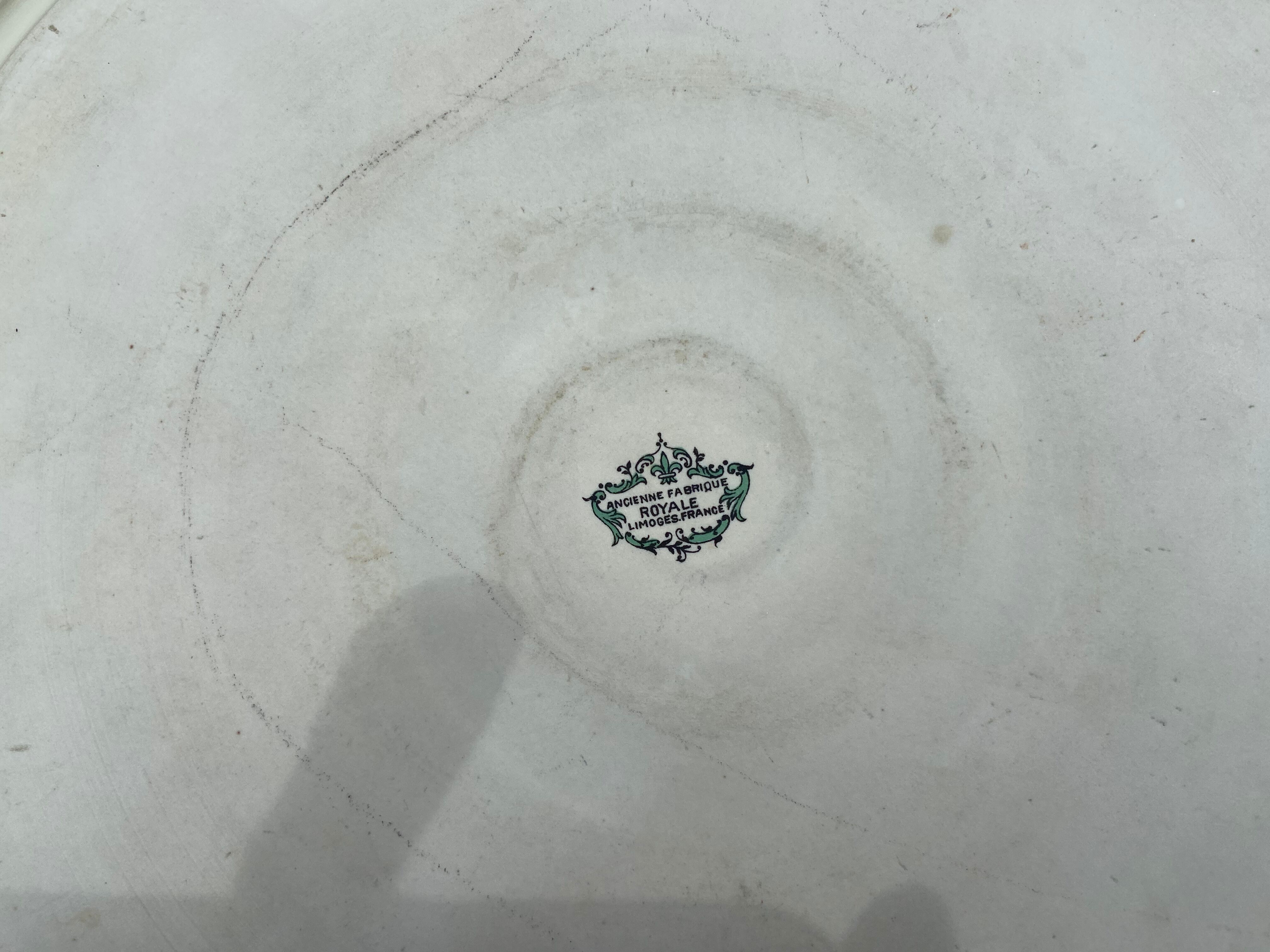 Antique Limoges earthenware dish