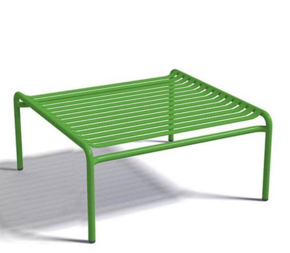 Week-end coffee table beige metal / small - 69 x 60 cm / aluminum - petite friture